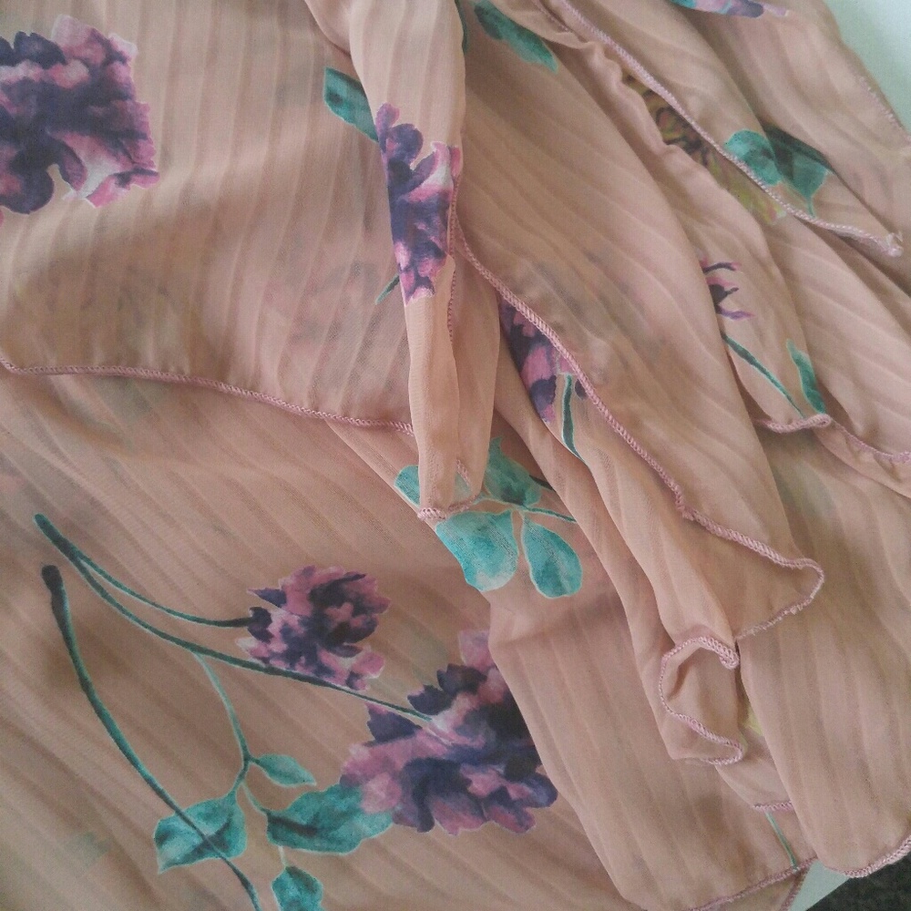 🎉HP Gorgeous mauve floral kimono - Picture 4 of 4
